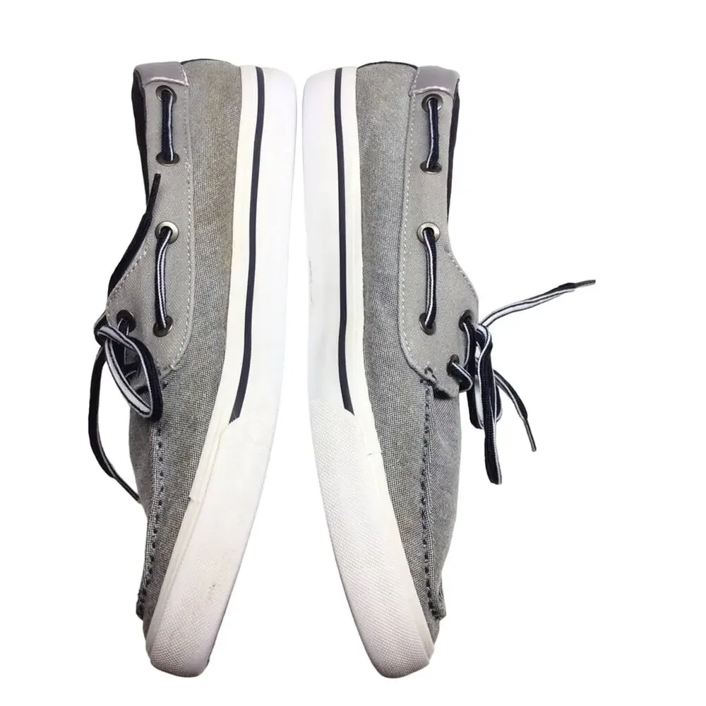 Tommy Hilfiger Gray Topsiders Boat Shoes Men’s 8.5